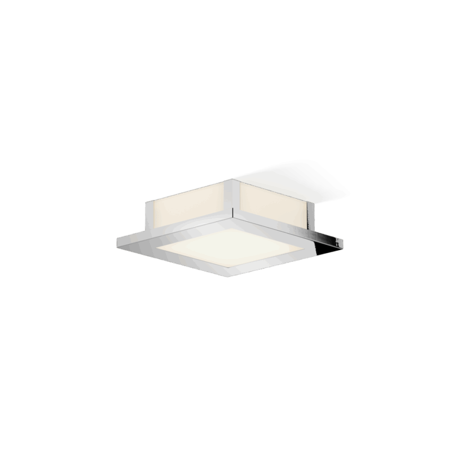 Elegant Kubic Loftlampe i Krom – Ideel til Hjemmet
