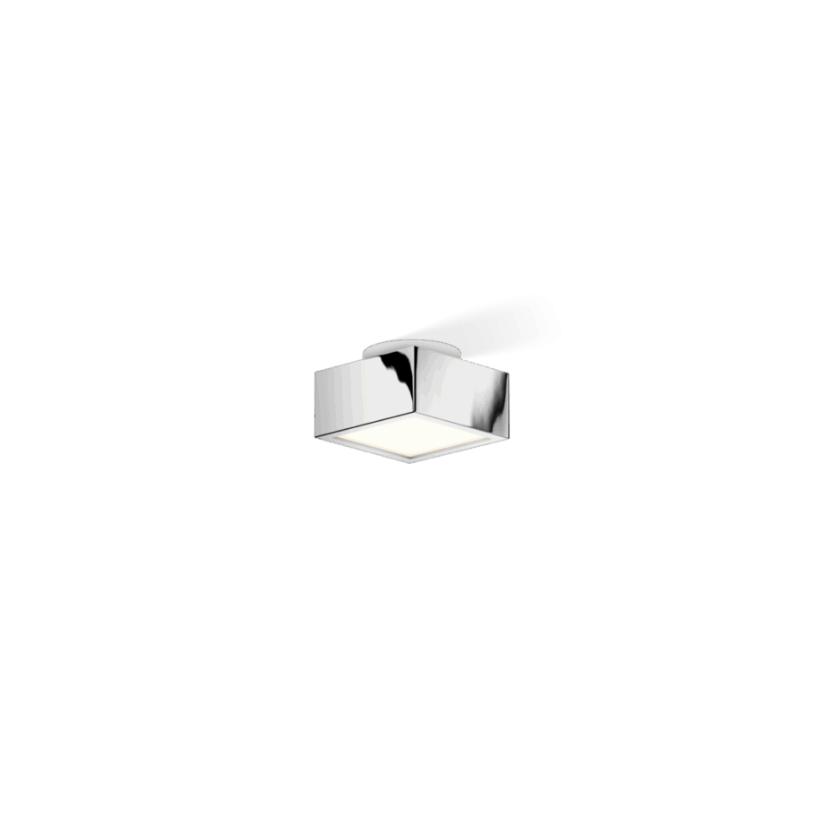 Elegant Cut Loftlampe IP44 i Krom – Stilfuld Belysning