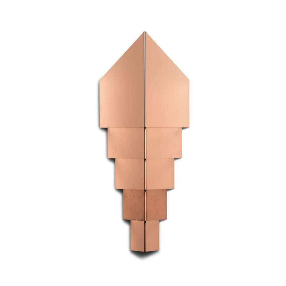 Elegant Kobber Diamant Væglampe – Lysdesign til Dit Hjem