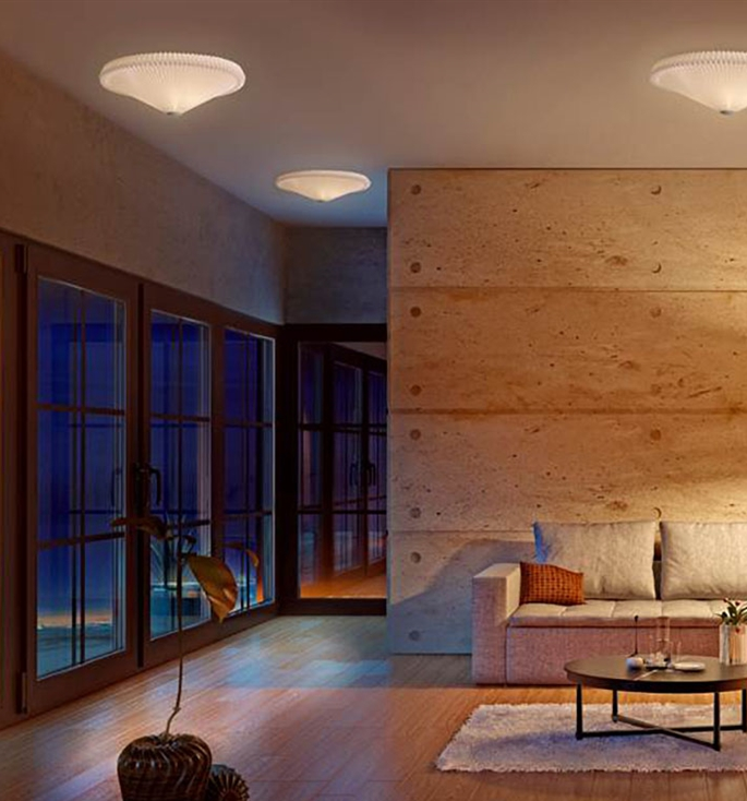 Elegant papirloftlampe - Le Klint Lampoo 26-80 til hjemmet