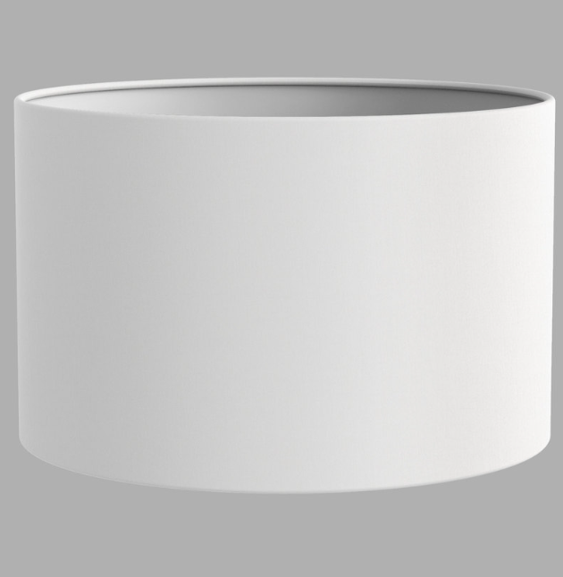 Elegant Hvid Trommelampe til Læsning - Perfekt til Hjemmet