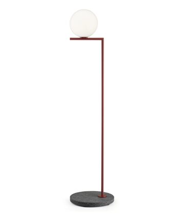 Elegant Udendørs Gulvlampe i Rød Lava – Flos IC Light F2