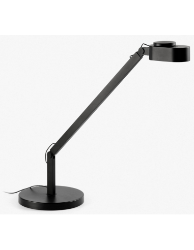 Moderne Sort Bordlampe med Flexarm og LED - Elegant Design