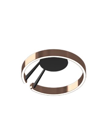 Eksklusiv Sort Loftlampe med Rosegold Detaljer – Mito Aura