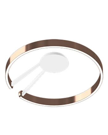 Eksklusiv Hvid Loftlampe i Rosegold – Elegant Belysning