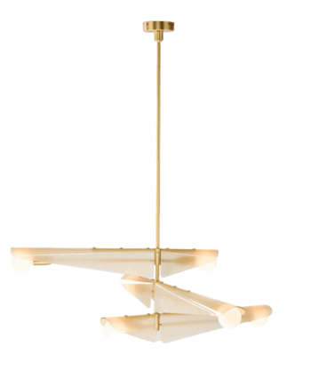 Elegant Lyserød Tala Sycamore Loftlampe i Messing - Tilbud!