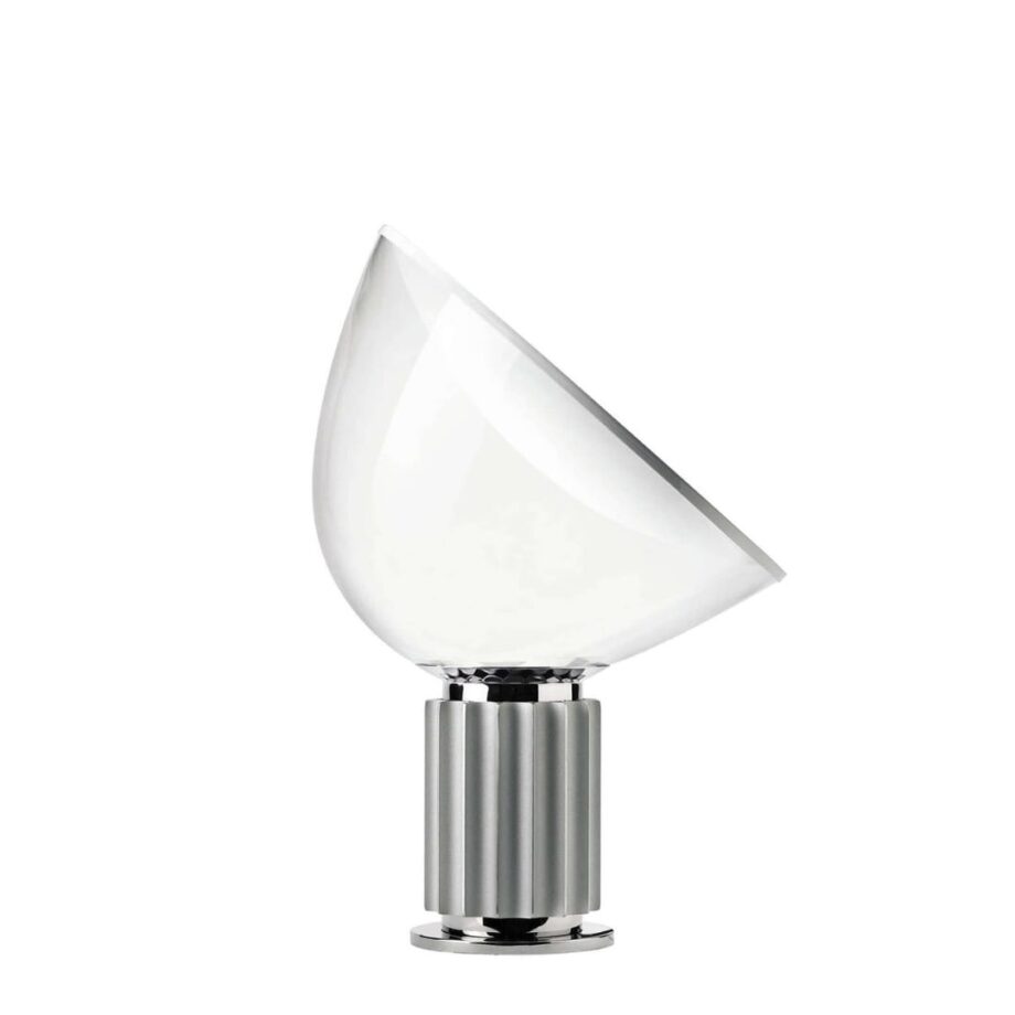 Elegant Hvid Taccia Bordlampe – Stilfuld Belysning til Hjemmet