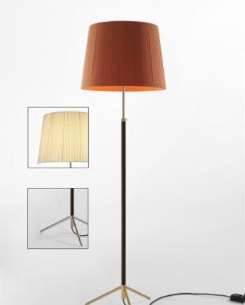 Elegant Justerbar Gulvlampe i Krom – Luksusdesign!