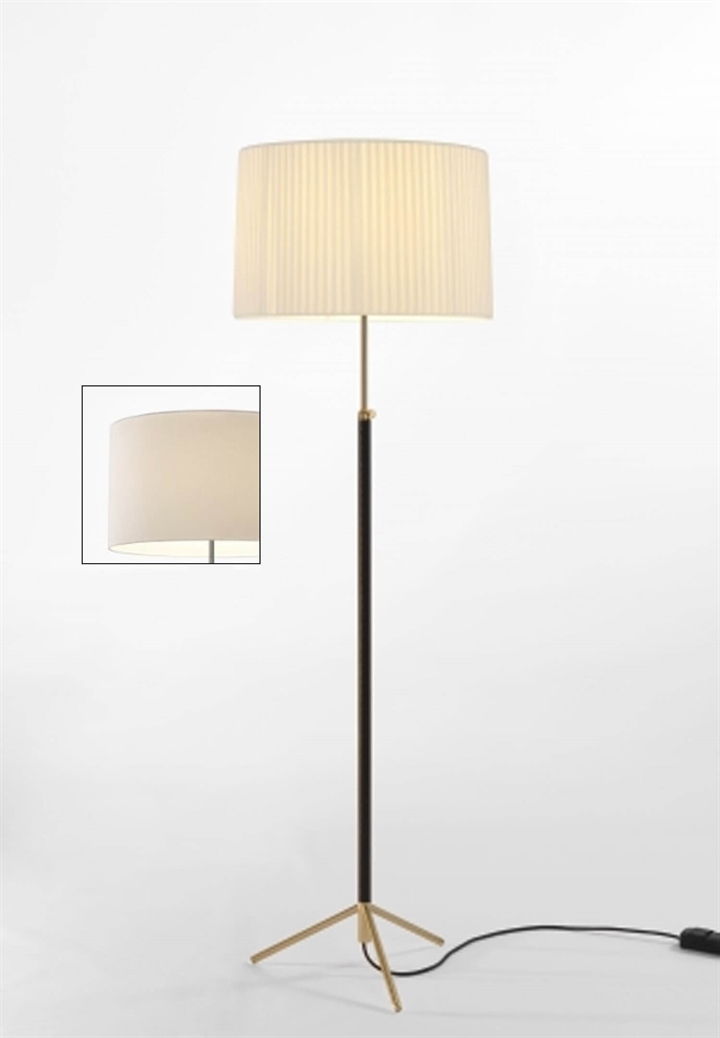 Luksuriøs Hvid Messing Gulvlampe – Fantastisk Tilbud!