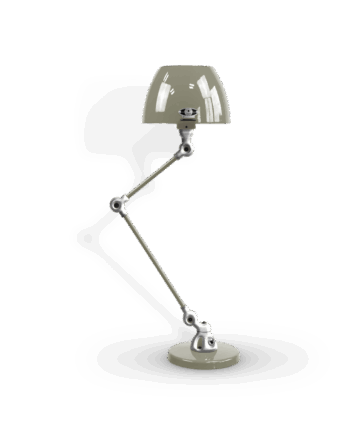 Aicler Aic373 Bordlampe Fra Jield Khaki Grey Poleret Blank - Jieldé Lampoo
