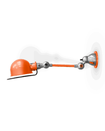 Jield D2501 Væglampe i Blank Orange - Udsalg!