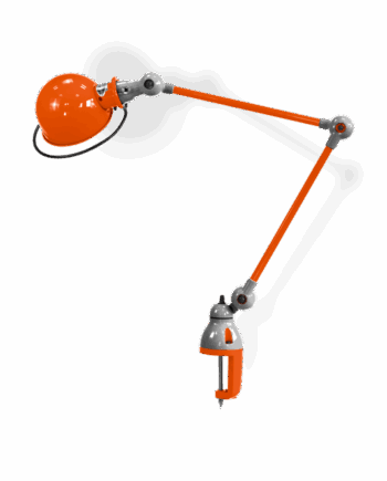Jieldé Loft D4040i Klemmbordlampe i Orange - Stilfuld Belysning