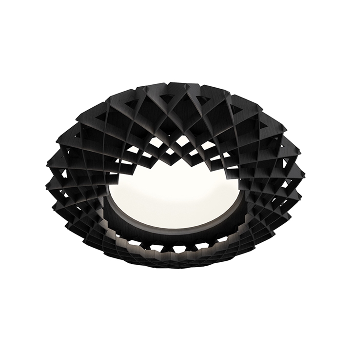 Elegant Sort Loft- og Væglampe – Pilke Signature 65