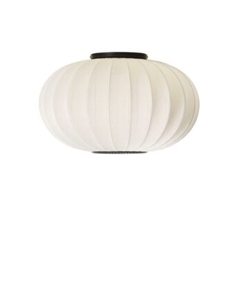 Hvid Knit-Wit Ø57 Oval Væglampe – Unik Designlampe