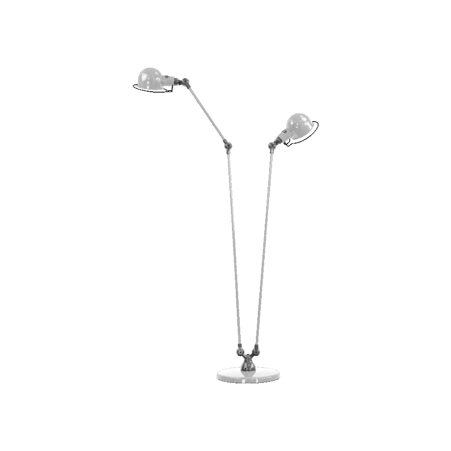 Signal Si8380 Gulvlampe Fra Jield Silver Grey Blank Poleret - Jieldé Lampoo