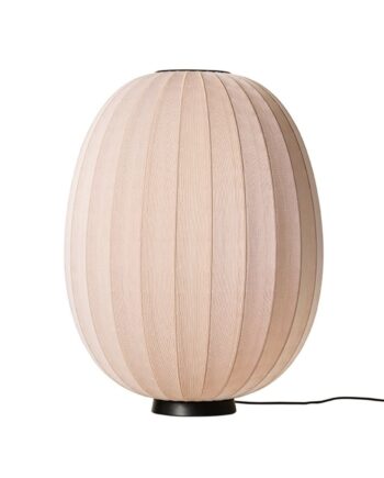 Knit Wit Høj Oval Gulvlampe i Sandsten - Unik Designlampe