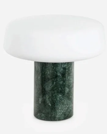 Elegant Bordlampe i Grøn Marmor fra Terrence Woodgate