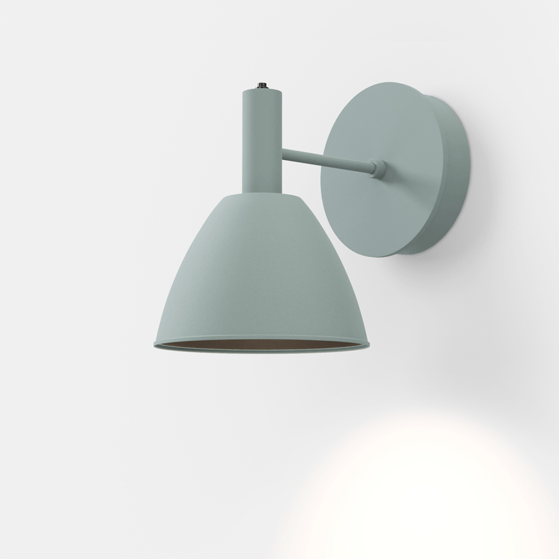 Grøn Mini Bauhaus Væglampe Lumini Salvie - Lumini Lampoo