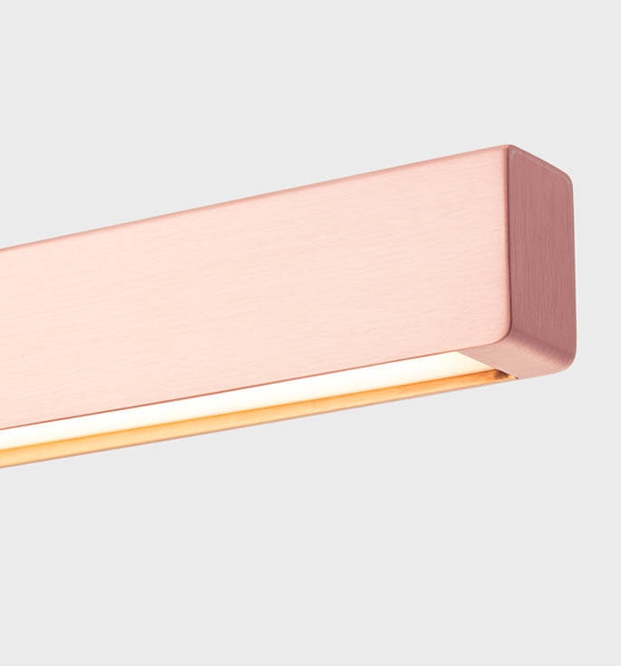 Model Væglampe 300 Børstet Kopper - Anour Lampoo