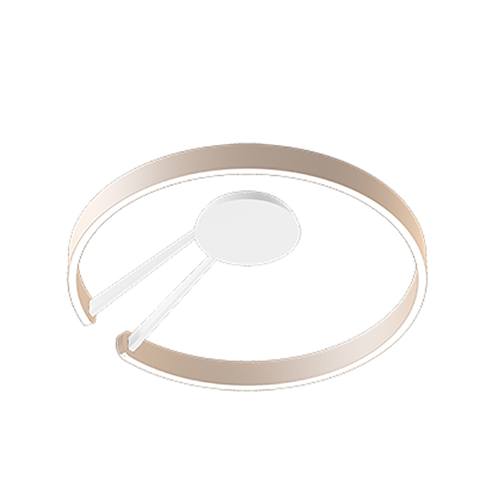 Hvid Occhio Mito Aura Loftlampe Bred Air Mat Guld - Occhio Lampoo