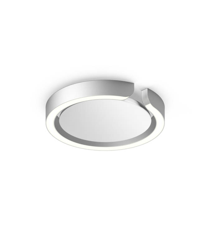 Occhio Mito Soffitto Bred Væg Loftlampe Air Mat Sølv - Occhio Lampoo