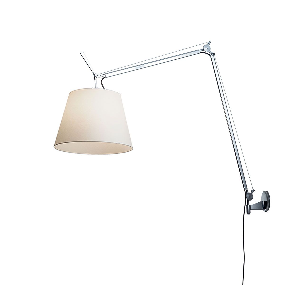 Tolomeo Mega Væglampe Artemide Aluminium Stel Med Lysdæmper Integreret 31w 2700 Kelvin Cri90 - Artemide Lampoo