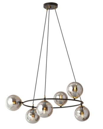 Azura Sort Grafit Pendellampe Ø14 E14 230v Uden Lyskilde - Lampoo  - 5901738888517