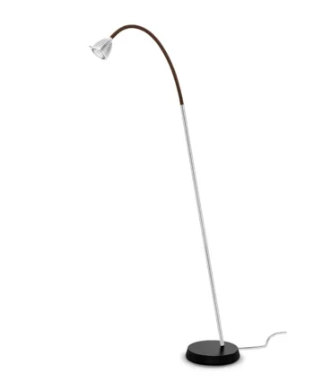 Athene Sl3 Gulvlampe Less More Børstet Aluminium Brun - Less N More Lampoo
