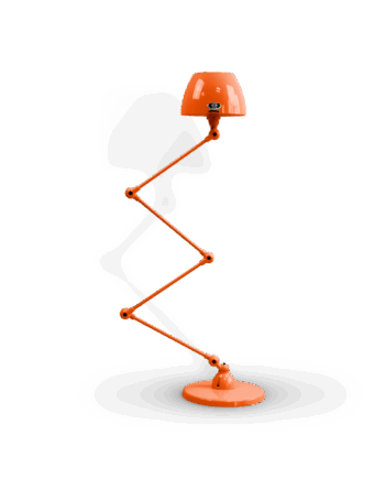 Aicler Aic433 Gulvlampe Fra Jield Orange Blank - Jieldé Lampoo