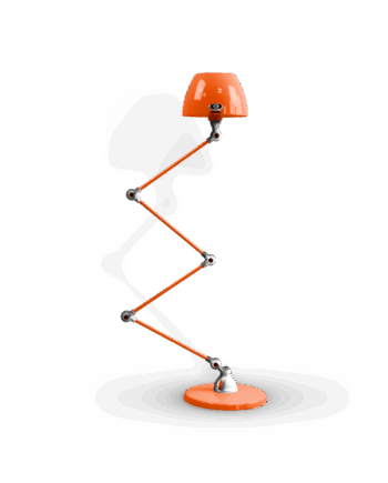 Aicler Aic433 Gulvlampe Fra Jield Orange Poleret Blank - Jieldé Lampoo