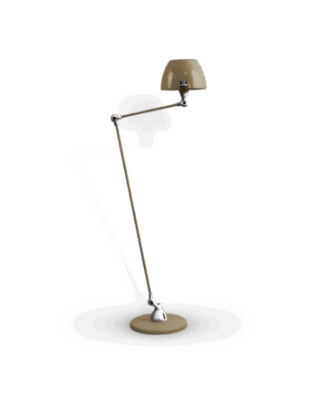 Aicler Aic833 Gulvlampe Fra Jield Pearl Beige Poleret Blank - Jieldé Lampoo