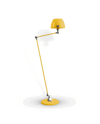 Aicler Aic833 Gulvlampe Fra Jield Mustard Poleret Blank - Jieldé Lampoo