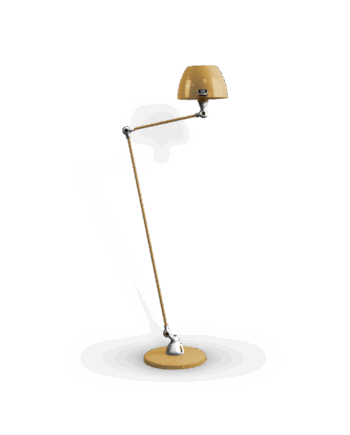 Aicler Aic833 Gulvlampe Fra Jield Pearl Gold Poleret Blank - Jieldé Lampoo