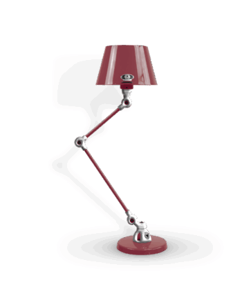 Aicler Aid373 Bordlampe Fra Jield Burgundy Poleret Blank - Jieldé Lampoo