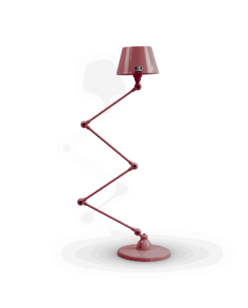 Aicler Aid433 Gulvlampe Fra Jield Burgundy Blank - Jieldé Lampoo