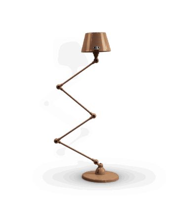 Aicler Aid433 Gulvlampe Fra Jield Copper Hammered Blank - Jieldé Lampoo