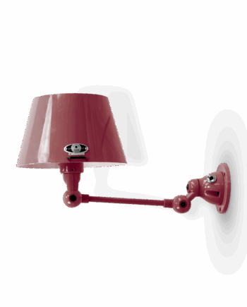 Aicler Aid701 Væglampe Fra Jield Burgundy Blank - Jieldé Lampoo