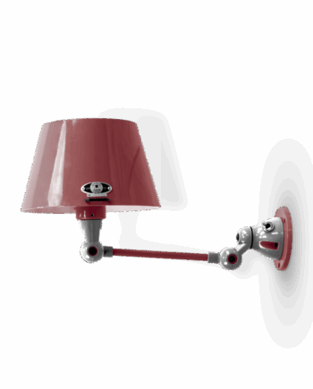 Aicler Aid701 Væglampe Fra Jield Burgundy Poleret Blank - Jieldé Lampoo