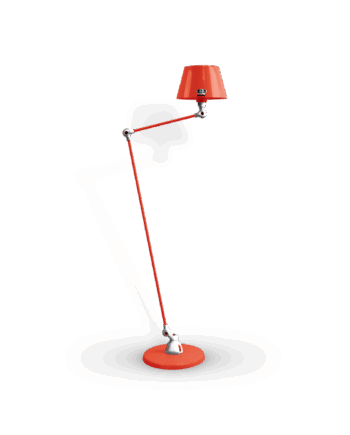 Aicler Aid833 Gulvlampe Fra Jield Red Poleret Blank - Jieldé Lampoo
