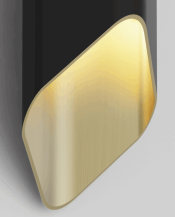 Ako 420 Væglampe Fra Astro Lighting Sort Guld - Astro Lampoo