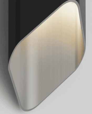 Ako 600 Væglampe Fra Astro Lighting Sort Sølv - Astro Lampoo