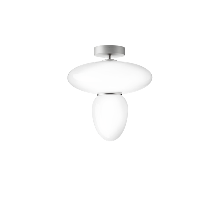 Rizzatto Loftlampe Satin Sølv Opal - Nuura Lampoo - 5713839005089