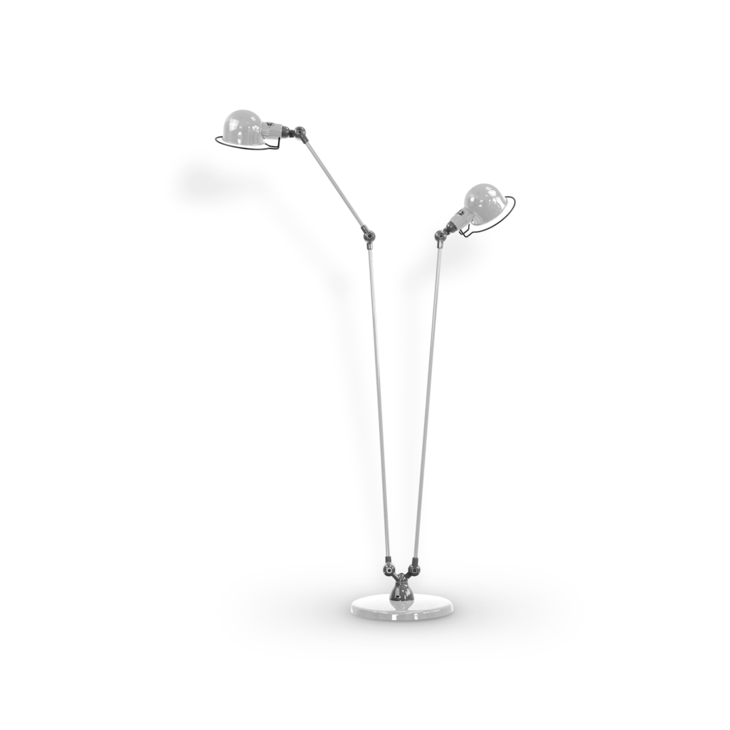 Signal Si8380 Gulvlampe Fra Jield Silver Grey Blank Poleret - Jieldé Lampoo