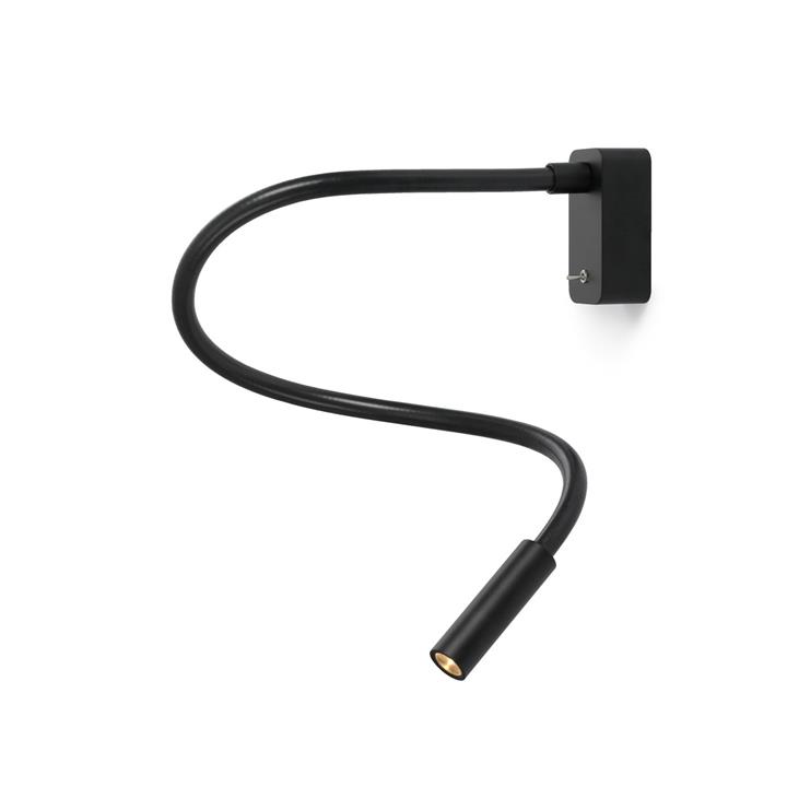 Sort Scar Led 1fds Væglampe Påbyg L750 - Trizo21 Lampoo