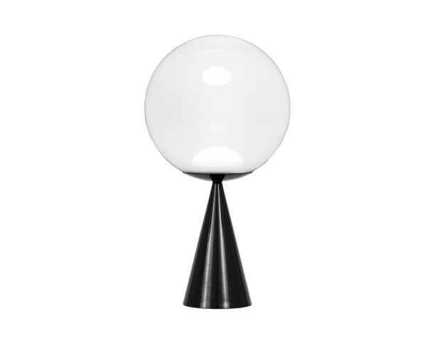 Sort Globe Fat Bordlampe Opal - Tom Dixon Lampoo  - 5063081084326