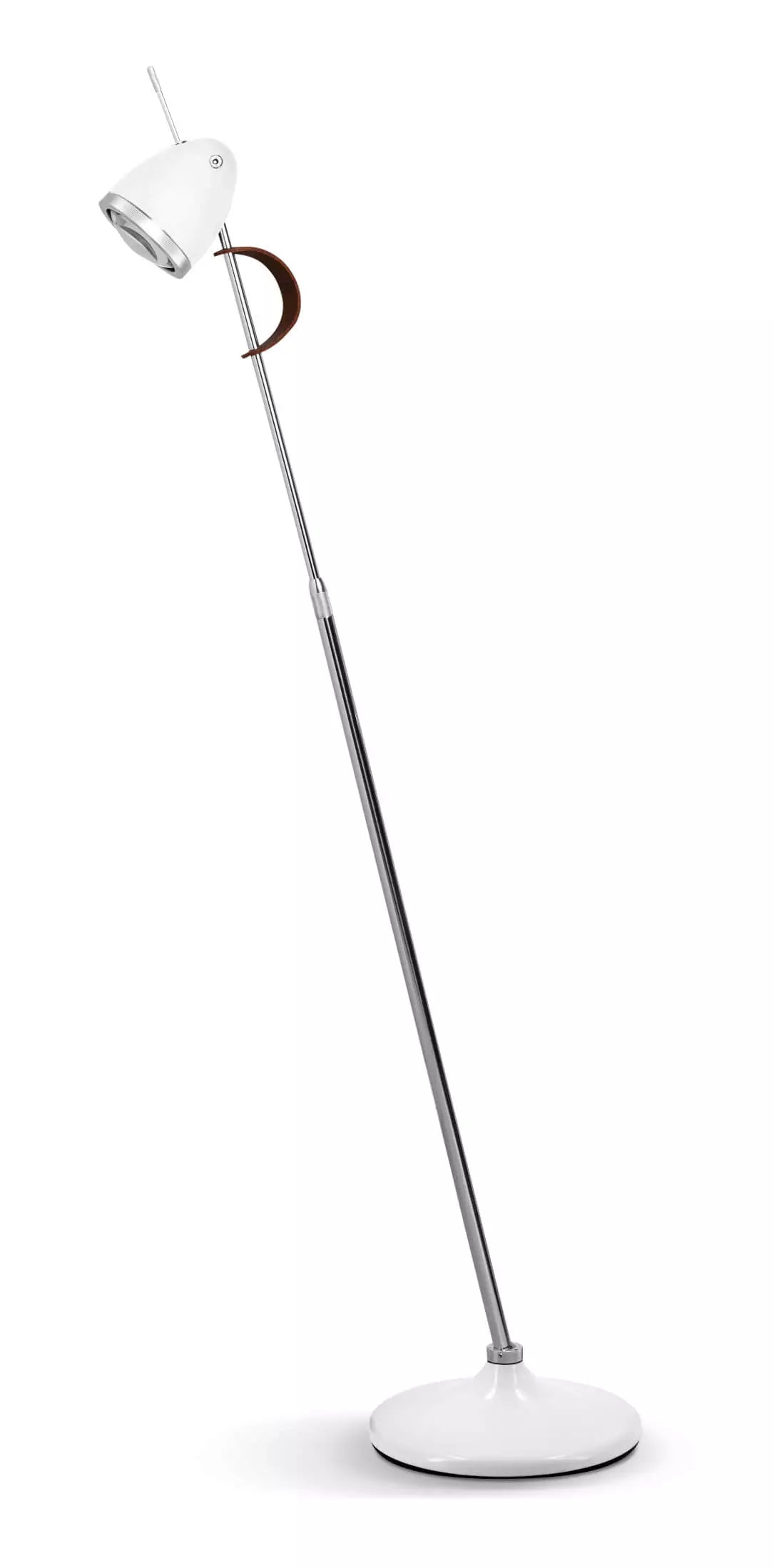 Hvid Ylux Gulvlampe Less More Mat Grå - Less N More Lampoo