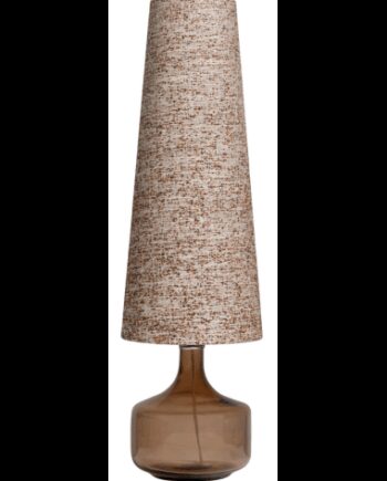 Autumn Bordlampe Glas Polyester H80 Ø25 Brun Brun Melange - Bepurehome Lampoo