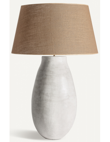 Bordlampe Beton Jute H110 Rustik Lysegrå Natur - Vical Home Lampoo