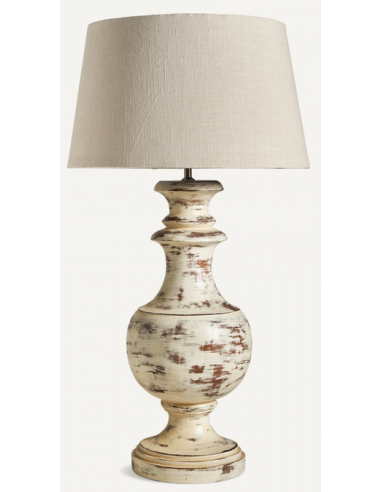 Bordlampe Mangotræ Bomuld H80 Antik Beige Natur - Vical Home Lampoo