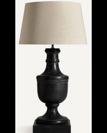 Bordlampe Mangotræ Bomuld H80 Antik Sort Natur - Vical Home Lampoo